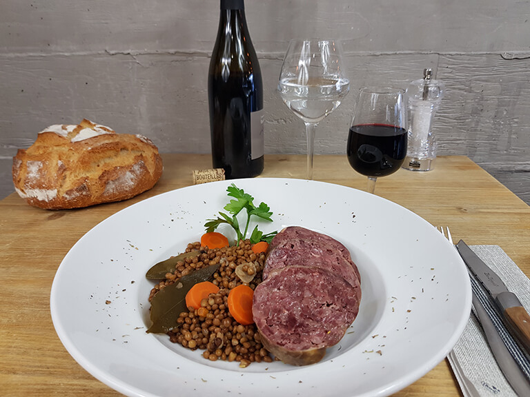 L'Andouille aux lentilles du Puy